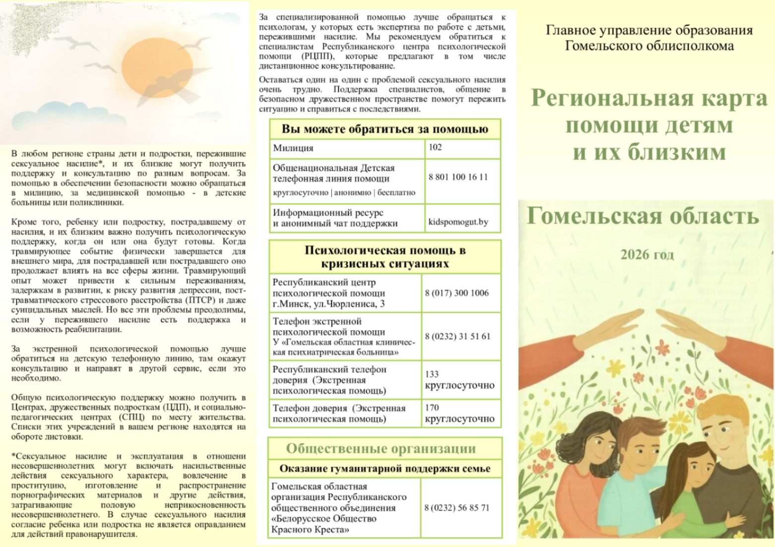 Региональная карта помощи РБ